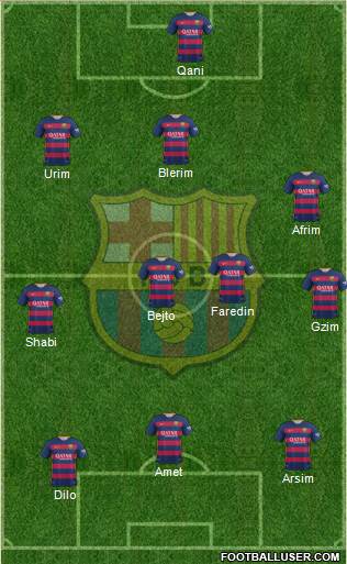 F.C. Barcelona Formation 2016