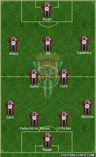 Córdoba C.F., S.A.D. Formation 2016