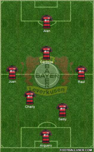 Bayer 04 Leverkusen Formation 2016