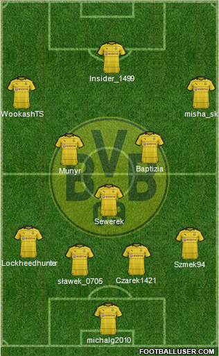 Borussia Dortmund Formation 2016