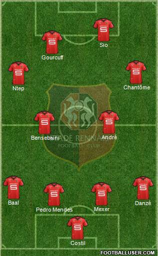 Stade Rennais Football Club Formation 2016
