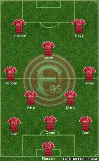 Fortuna Düsseldorf Formation 2016