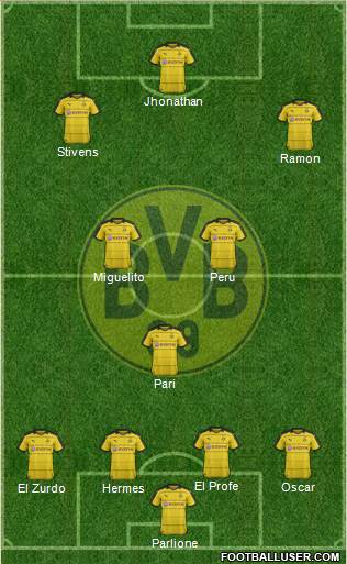 Borussia Dortmund Formation 2016