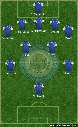 San Marino football formation