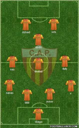 Club Atlético Progreso Formation 2016