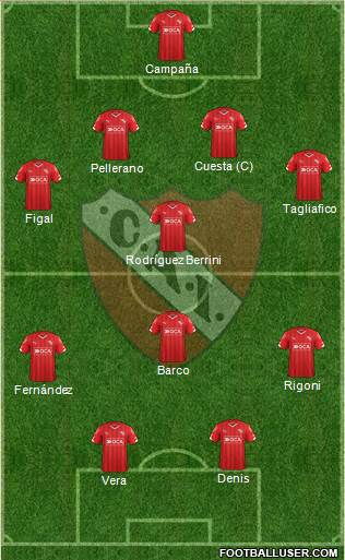 Independiente Formation 2016