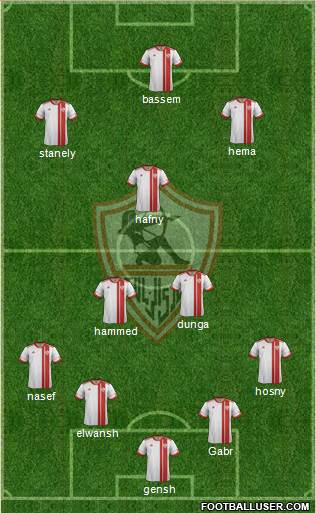 Zamalek Sporting Club Formation 2016
