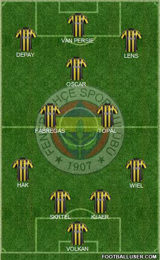 Fenerbahçe SK Formation 2016