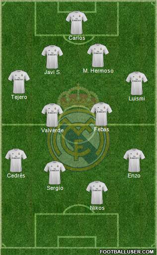 R. Madrid Castilla Formation 2016