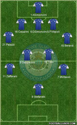 San Marino football formation