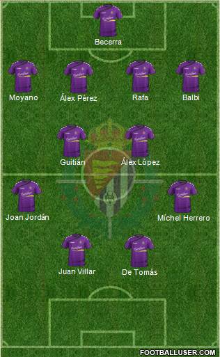R. Valladolid C.F., S.A.D. Formation 2016