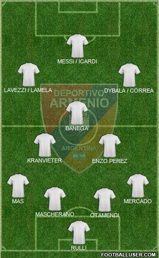 Deportivo Armenio Formation 2016