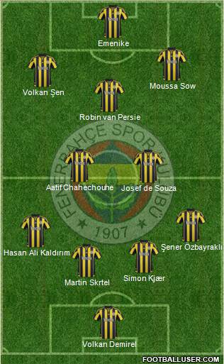 Fenerbahçe SK Formation 2016