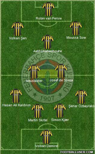Fenerbahçe SK Formation 2016