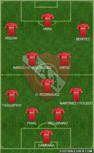 Independiente Formation 2016