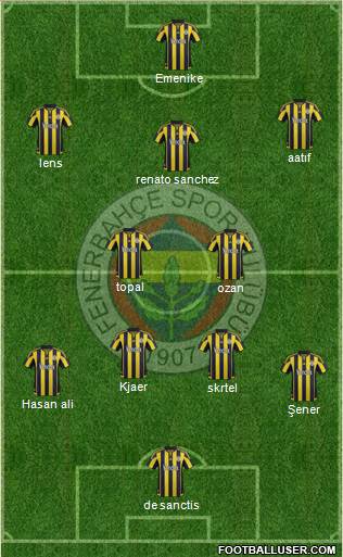 Fenerbahçe SK Formation 2016