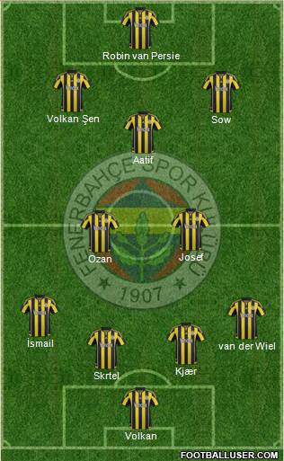 Fenerbahçe SK Formation 2016