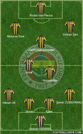 Fenerbahçe SK Formation 2016
