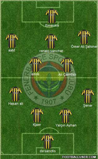 Fenerbahçe SK Formation 2016