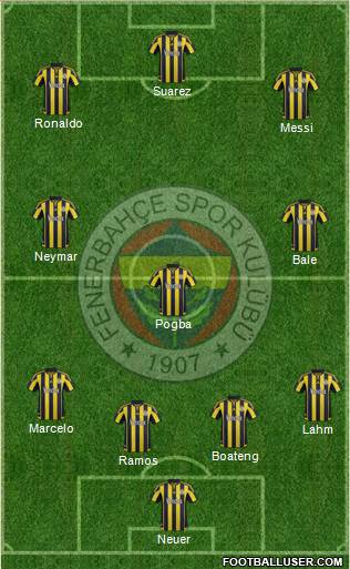 Fenerbahçe SK Formation 2016