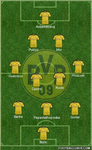Borussia Dortmund Formation 2016