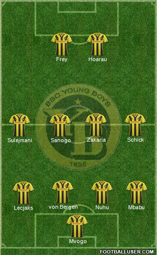 BSC Young Boys Formation 2016