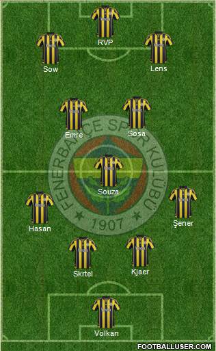 Fenerbahçe SK Formation 2016