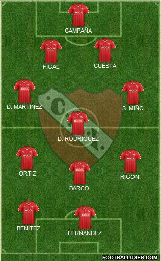 Independiente Formation 2016