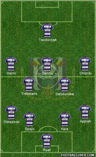 RSC Anderlecht Formation 2016