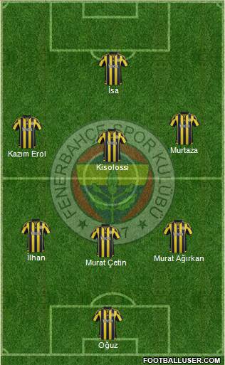 Fenerbahçe SK Formation 2016