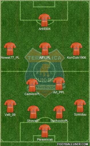 Termalica Bruk-Bet Nieciecza Formation 2016