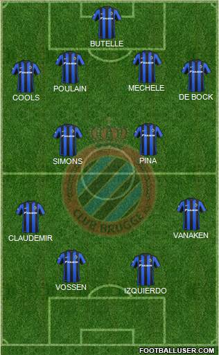 Club Brugge KV Formation 2016