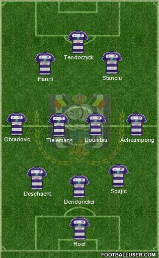 RSC Anderlecht Formation 2016