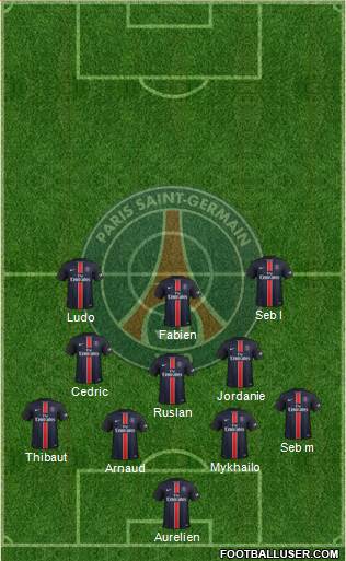 Paris Saint-Germain Formation 2016