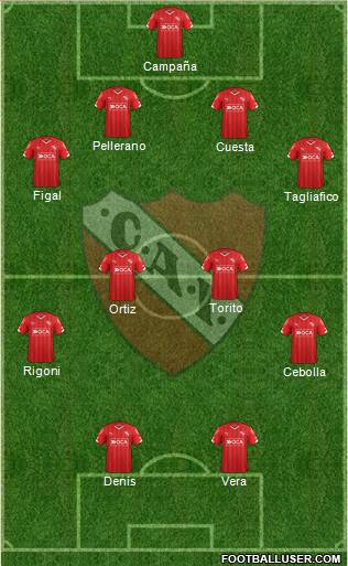 Independiente Formation 2016