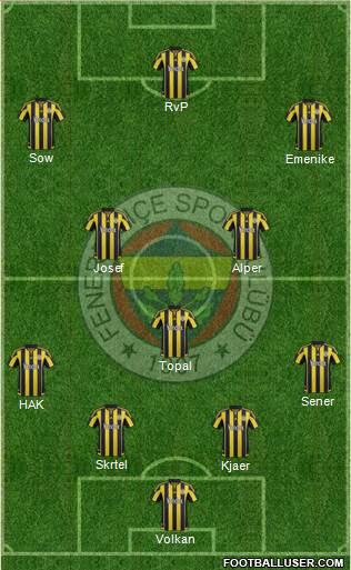 Fenerbahçe SK Formation 2016
