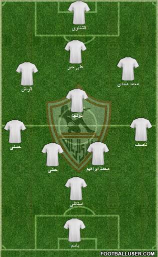 Zamalek Sporting Club Formation 2016