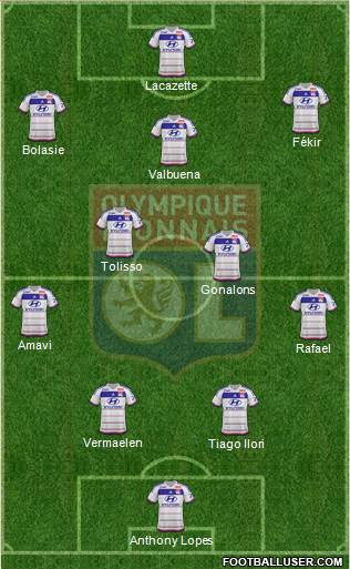 Olympique Lyonnais Formation 2016