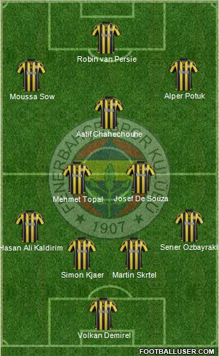 Fenerbahçe SK Formation 2016