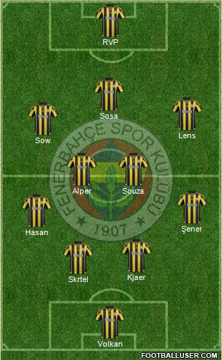 Fenerbahçe SK Formation 2016