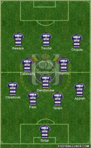 RSC Anderlecht Formation 2016