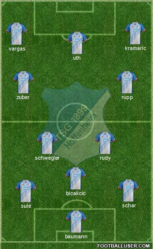 TSG 1899 Hoffenheim Formation 2016
