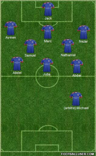 Newcastle Jets 4-2-3-1 football formation