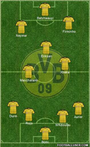 Borussia Dortmund Formation 2016