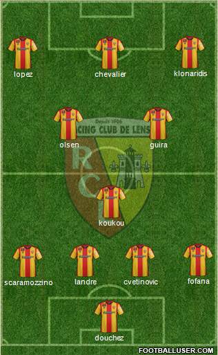 Racing Club de Lens Formation 2016