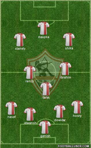 Zamalek Sporting Club football formation