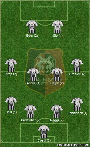 Stade Rennais Football Club Formation 2016