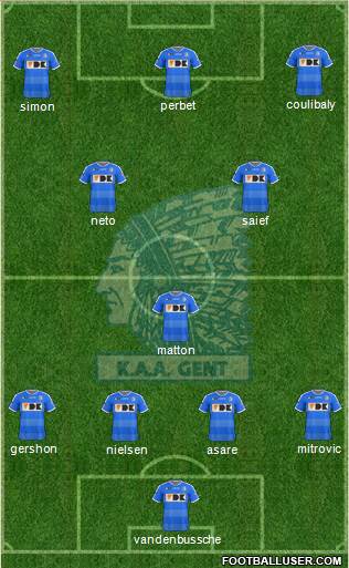 KAA Gent Formation 2016
