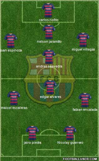 F.C. Barcelona Formation 2016