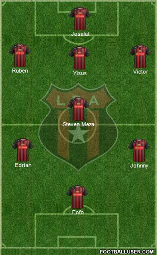 Liga Deportiva Alajuelense football formation